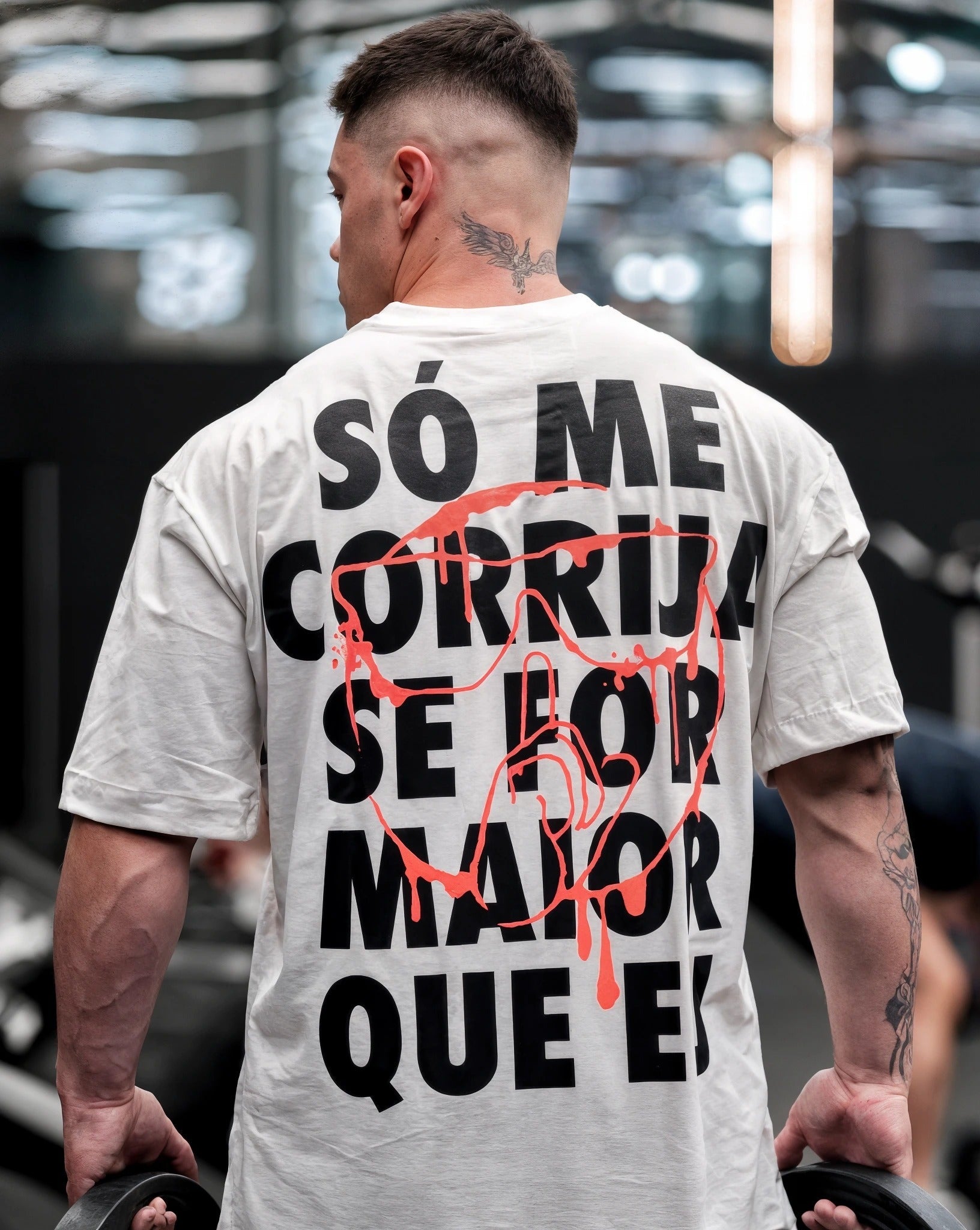 Oversized T-Shirt Oversized streetwear só me Corrija se for Maior que Eu