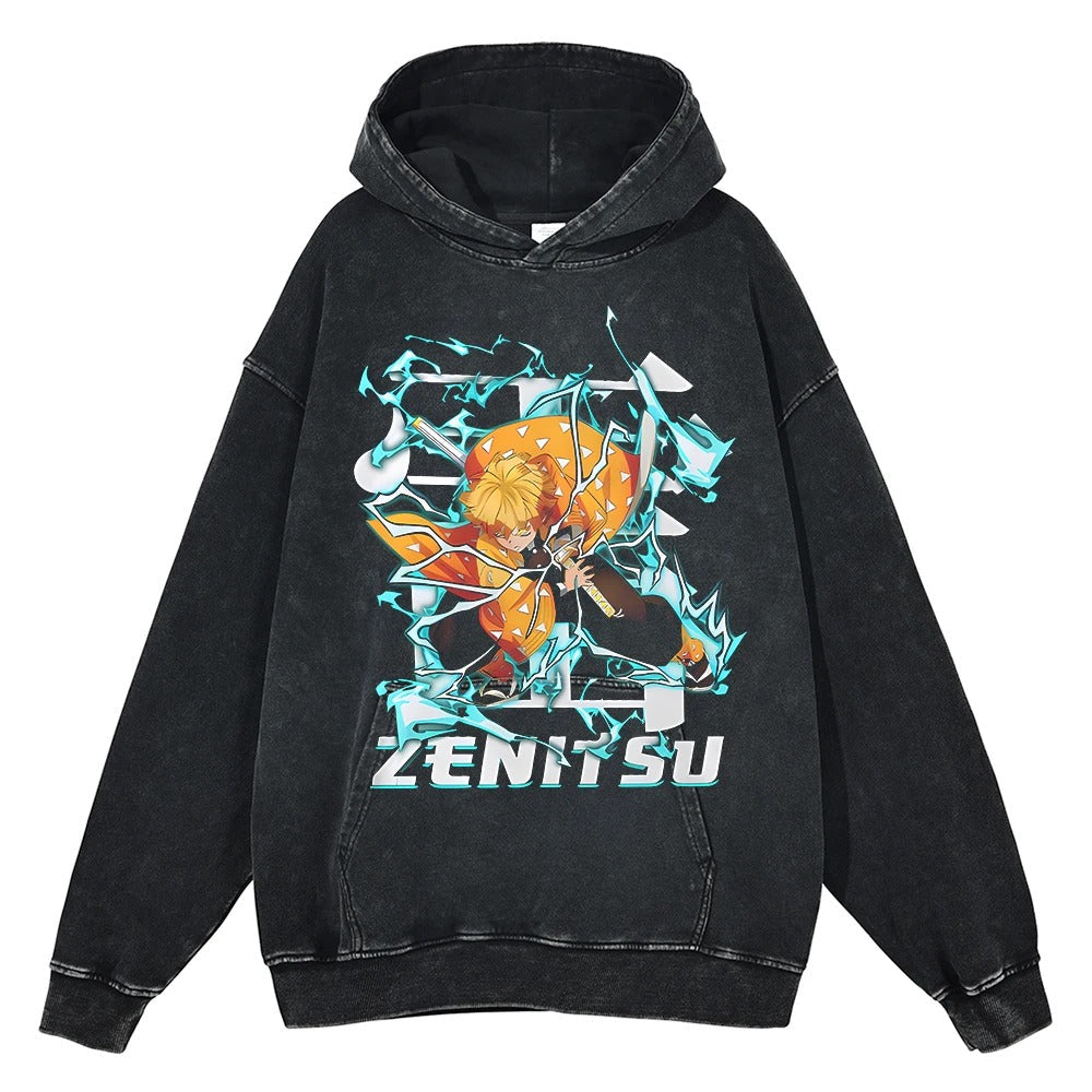 Zenitsu Agatsuma Vintage Hoodie V1