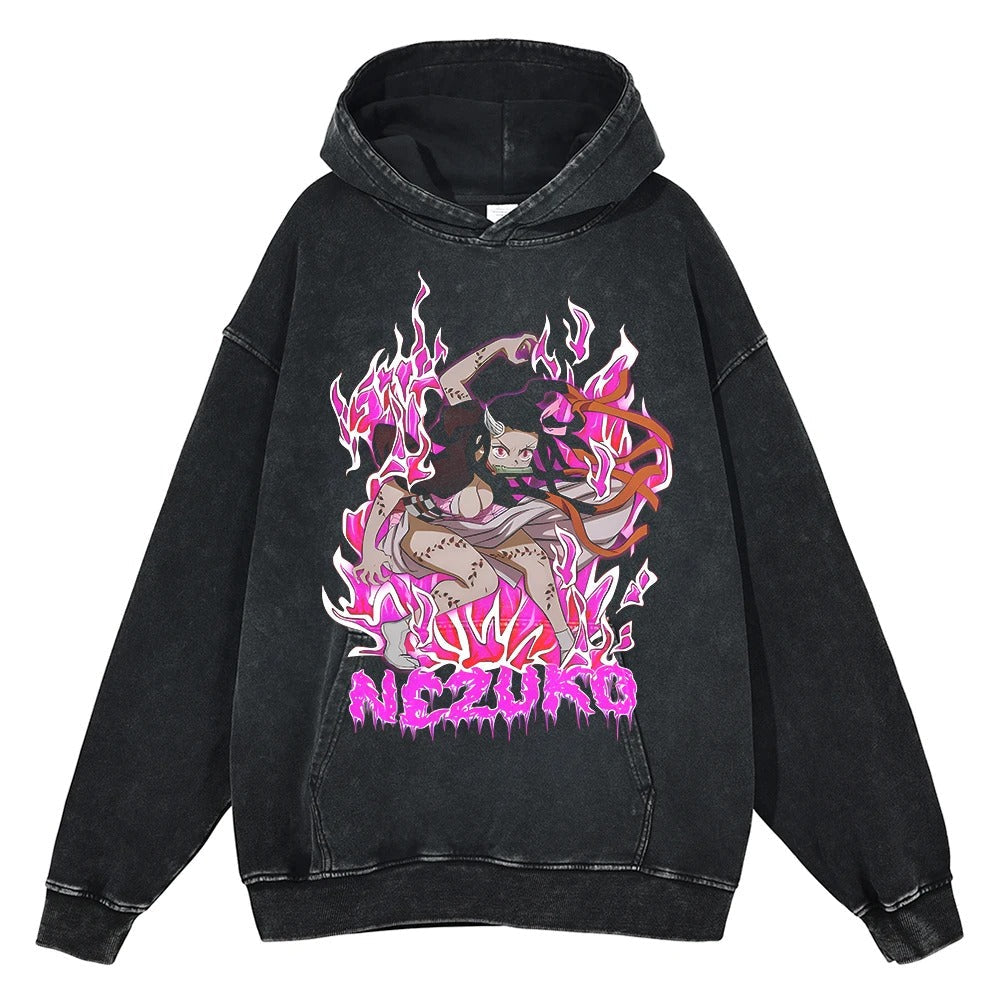 Nezuko Kamado Vintage Hoodie V1