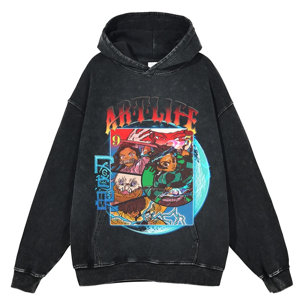 Demon Slayer Vintage Hoodie V5