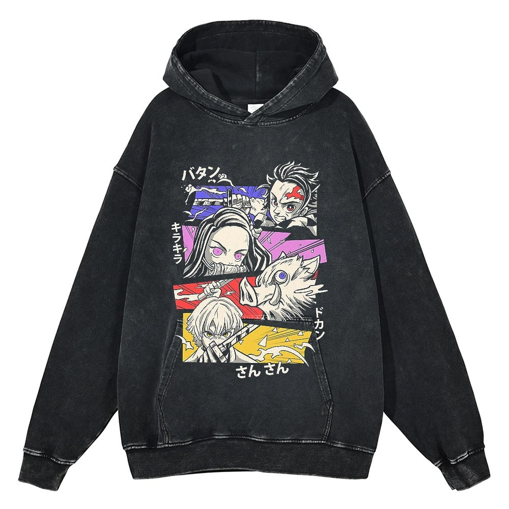 Demon Slayer Vintage Hoodie V2