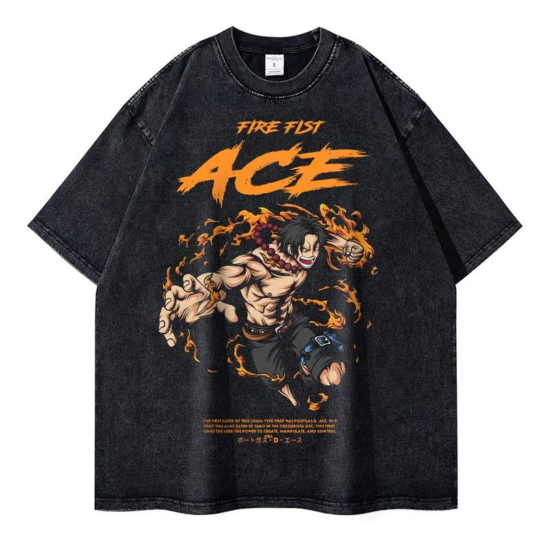 Ace "Fire Fist Ace" Vintage T-shirt