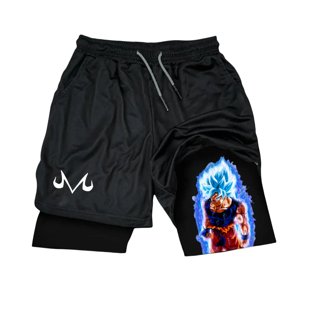 Dragon Ball Z Goku Blue Performance Shorts
