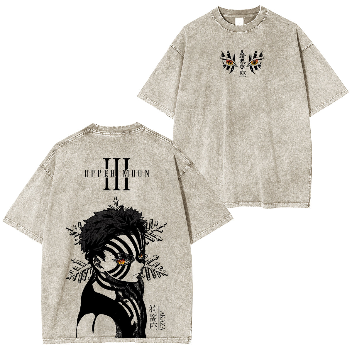 Akaza,Demon Slayer Vintage Tee