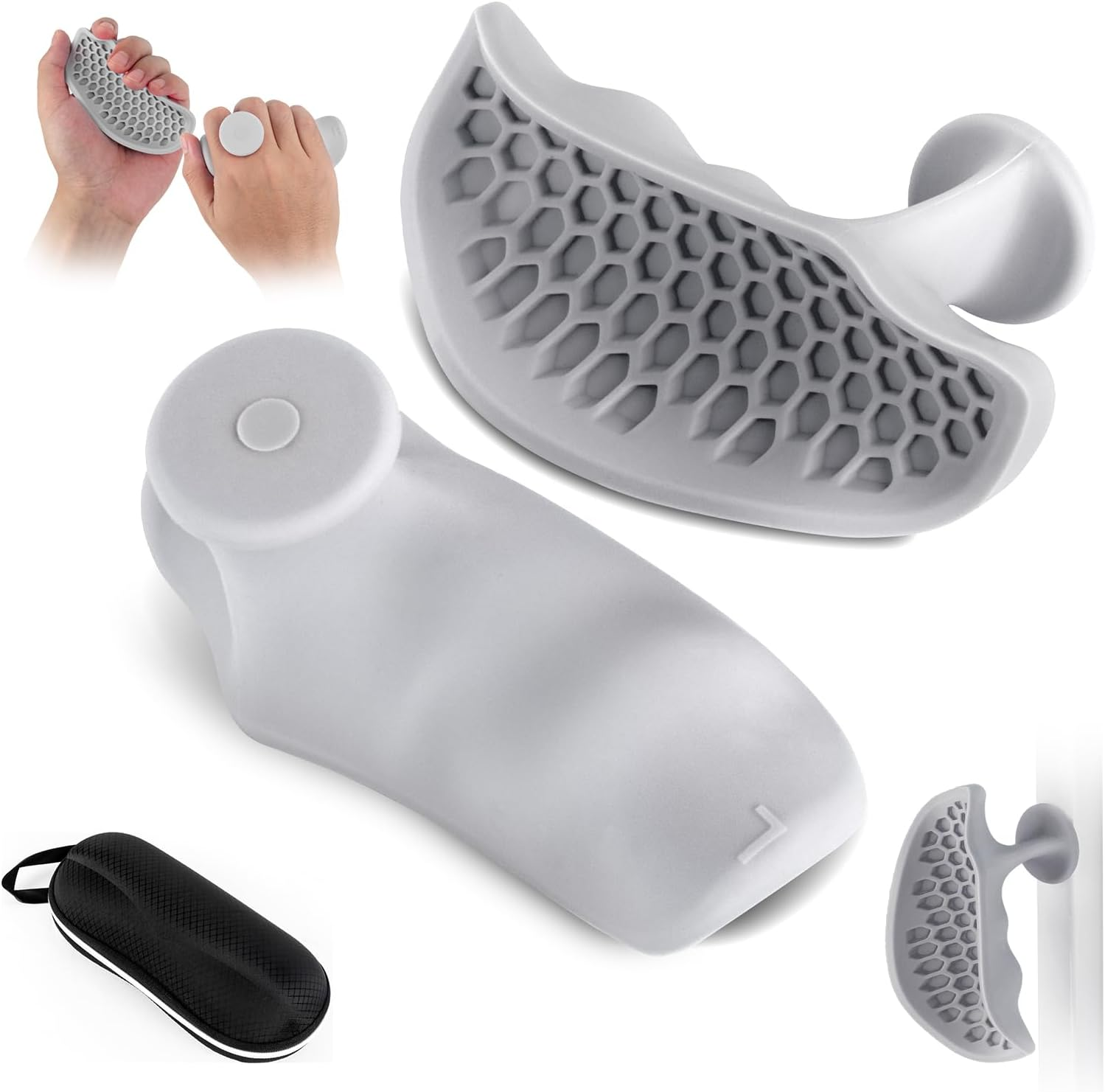 3 Pairs Anti-Slip Workout Grips – Ergonomic Rubber Hand Protectors