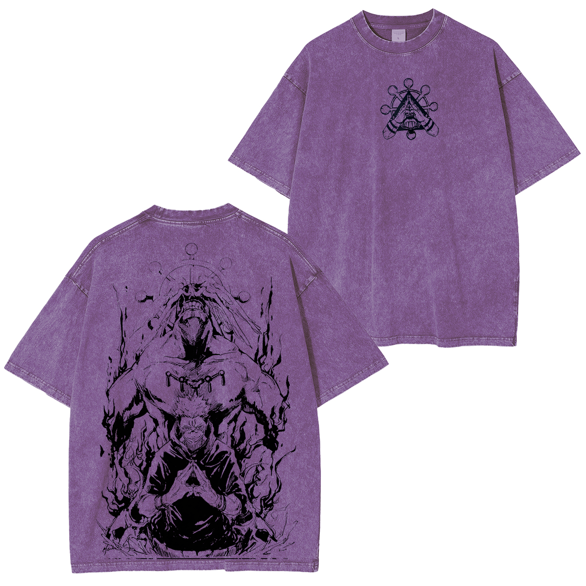 Sukuna & Mahoraga Vintage Washed Unisex T-Shirt