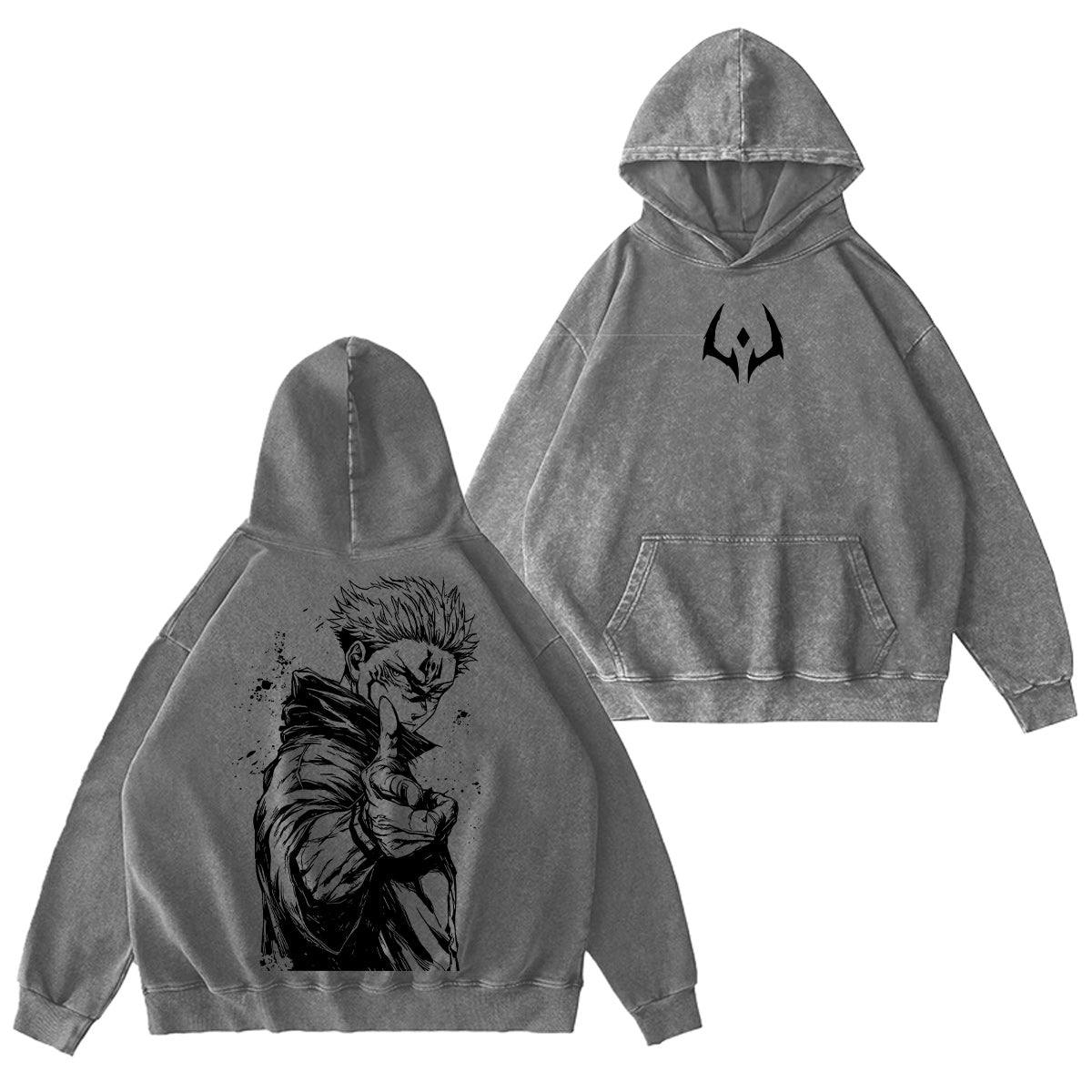 Jujutsu Kaisen Sukuna Washed T-shirt/Crewneck/Hoodie