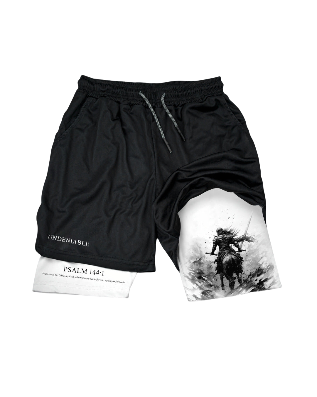 Psalm 144:1 Warrior Performance Shorts