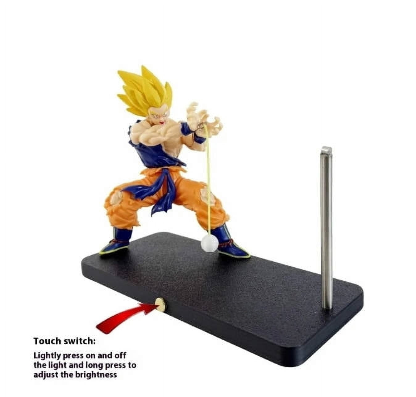 Super Saiyan Magnetic LED Night Light – Kamehameha Wave Effect Lamp