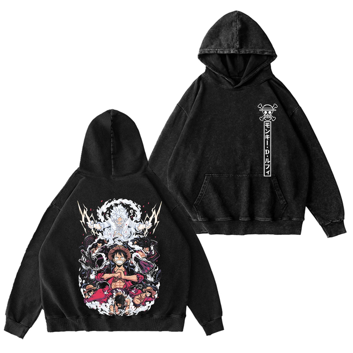 One Piece Luffy All Transformations Anime T-Shirt