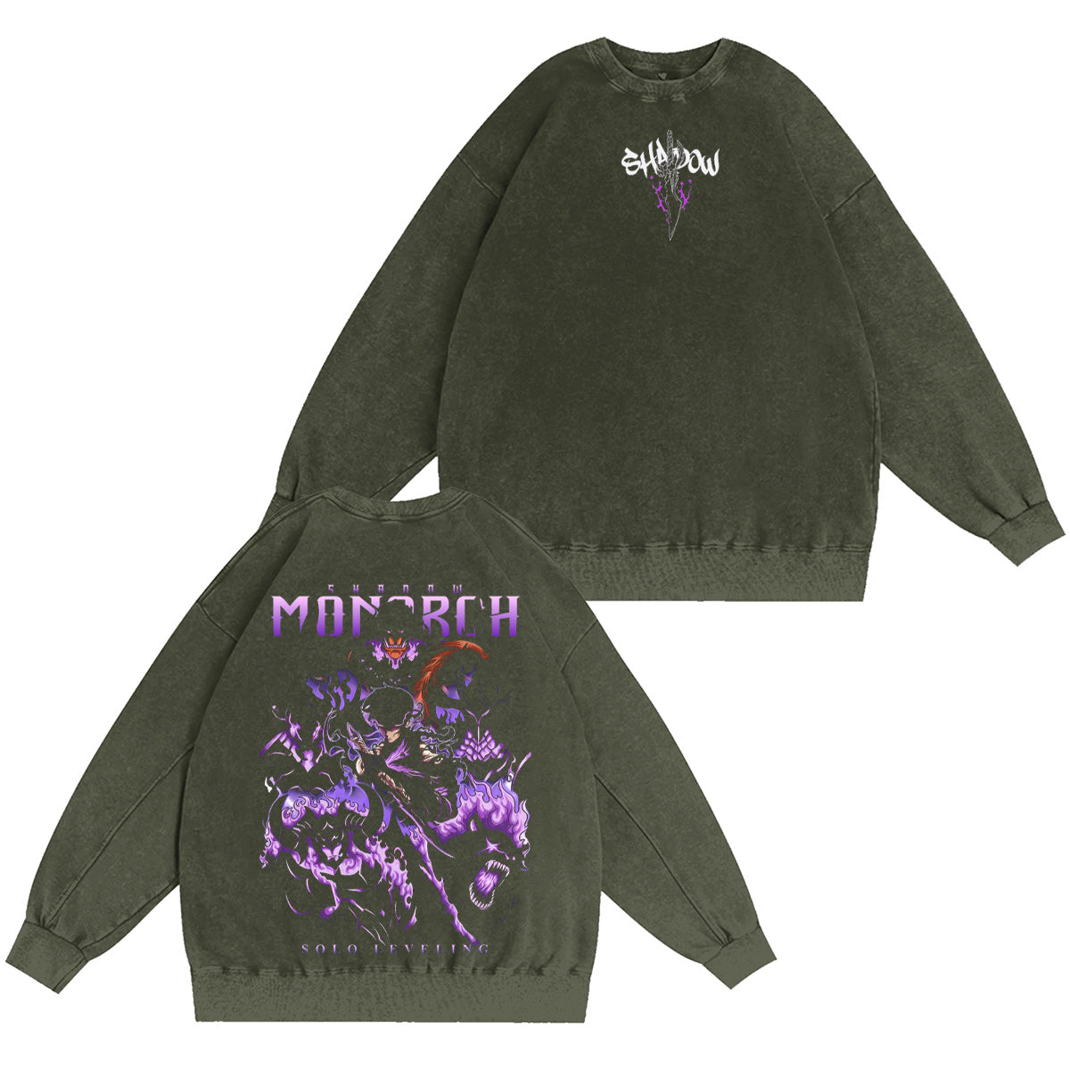 Solo Leveling Vintage Washed T-shirt/Crewneck/Hoodie