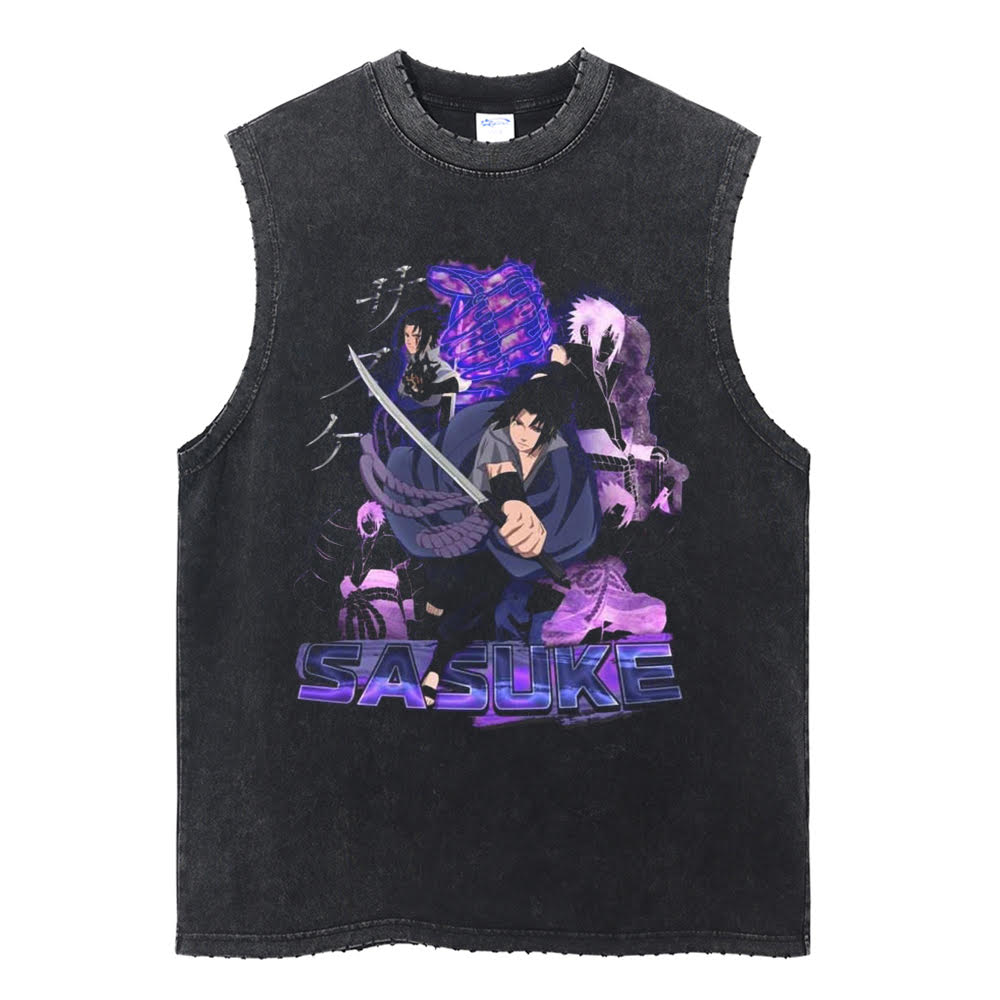 Sasuke Uchiha "The Avenger" Vintage Tank Top