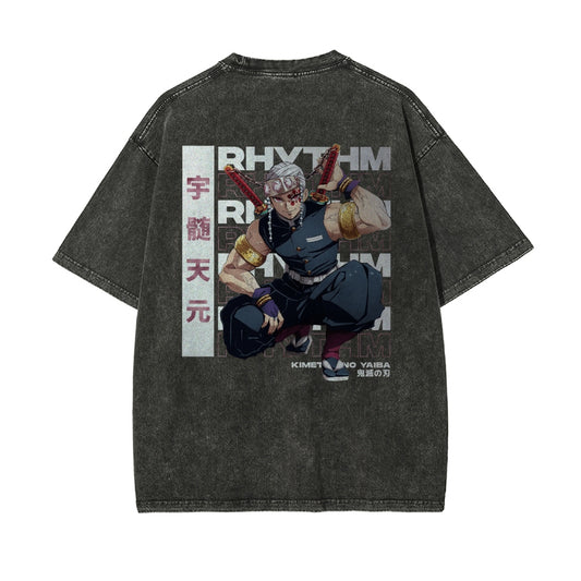 OG Tengen Uzui Vintage Oversized T-Shirt | Demon Slayer