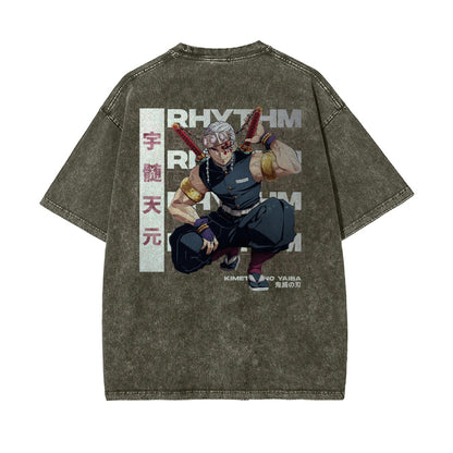 OG Tengen Uzui Vintage Oversized T-Shirt | Demon Slayer