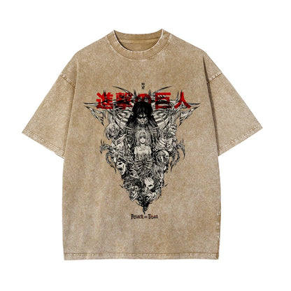 Eren Vintage Oversized T-Shirt | Attack On Titan