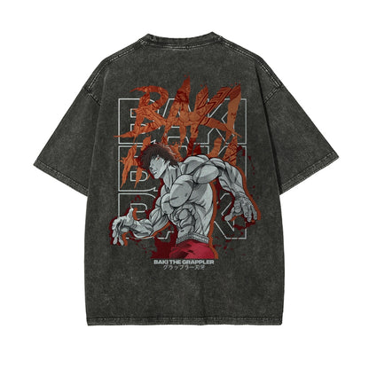 Baki Hanma Baki Vintage Oversized T-Shirt | The Grappler