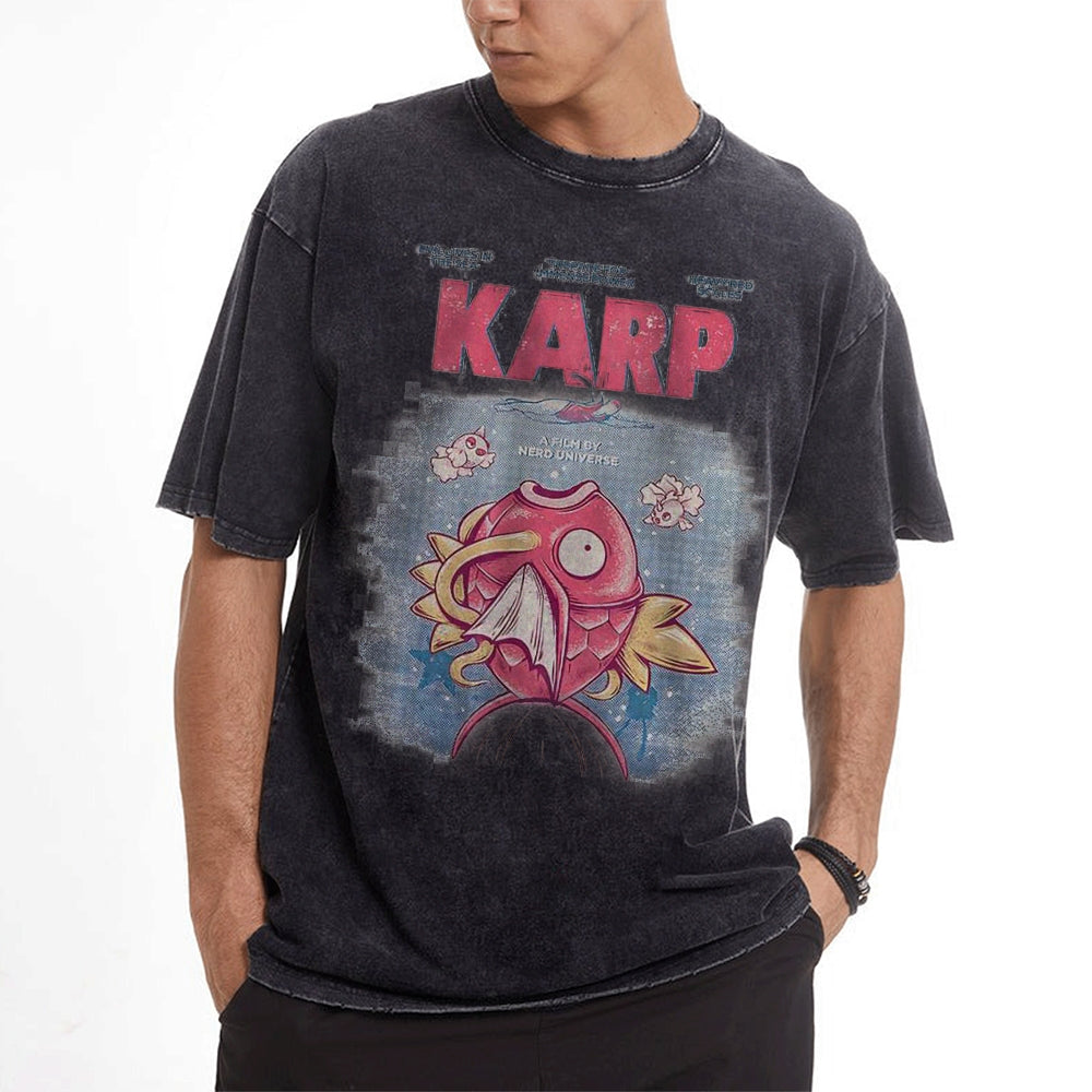 Jaws x Magikarp Shirt, Pokemon Shirt, PKM Shirt, Anime Shirt, Vintage T-Shirt | Pokemon