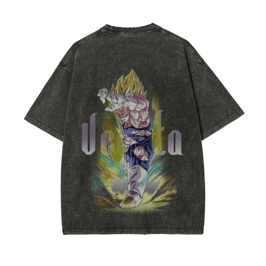 Vegeta Vintage Oversized T-Shirt | Dragon Ball Super