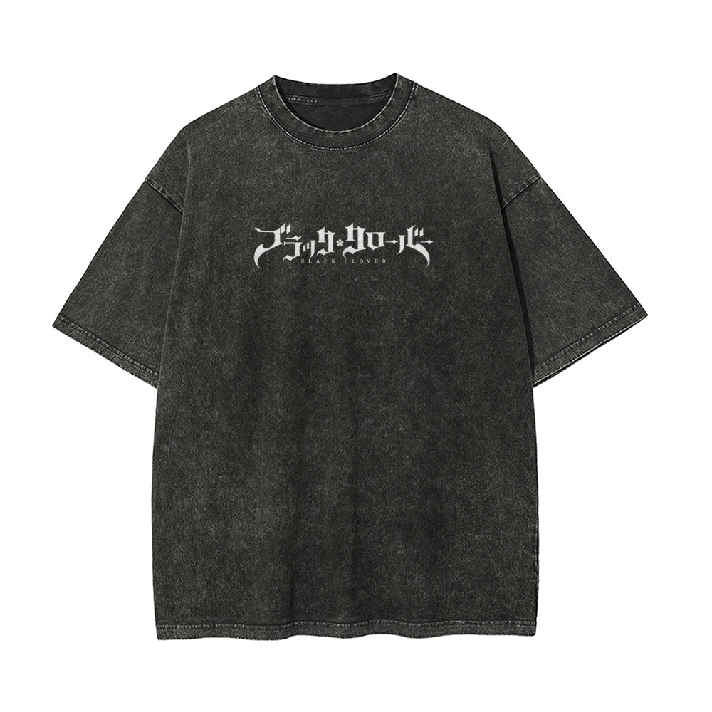Vintage Oversized T-Shirt Black Clover