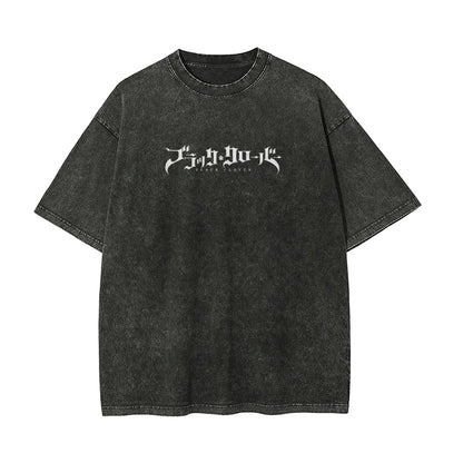 Vintage Oversized T-Shirt Black Clover