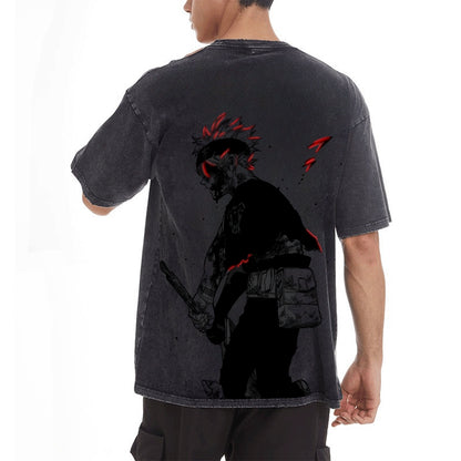 Vintage Oversized T-Shirt Black Clover