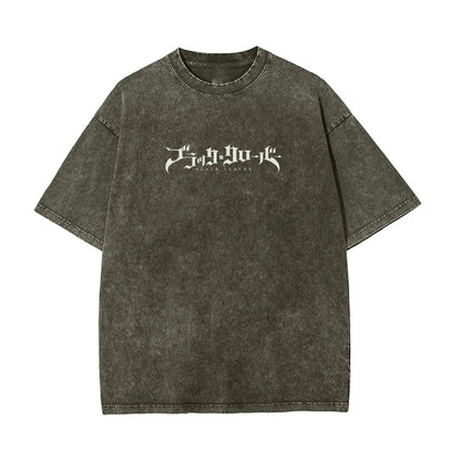 Vintage Oversized T-Shirt Black Clover