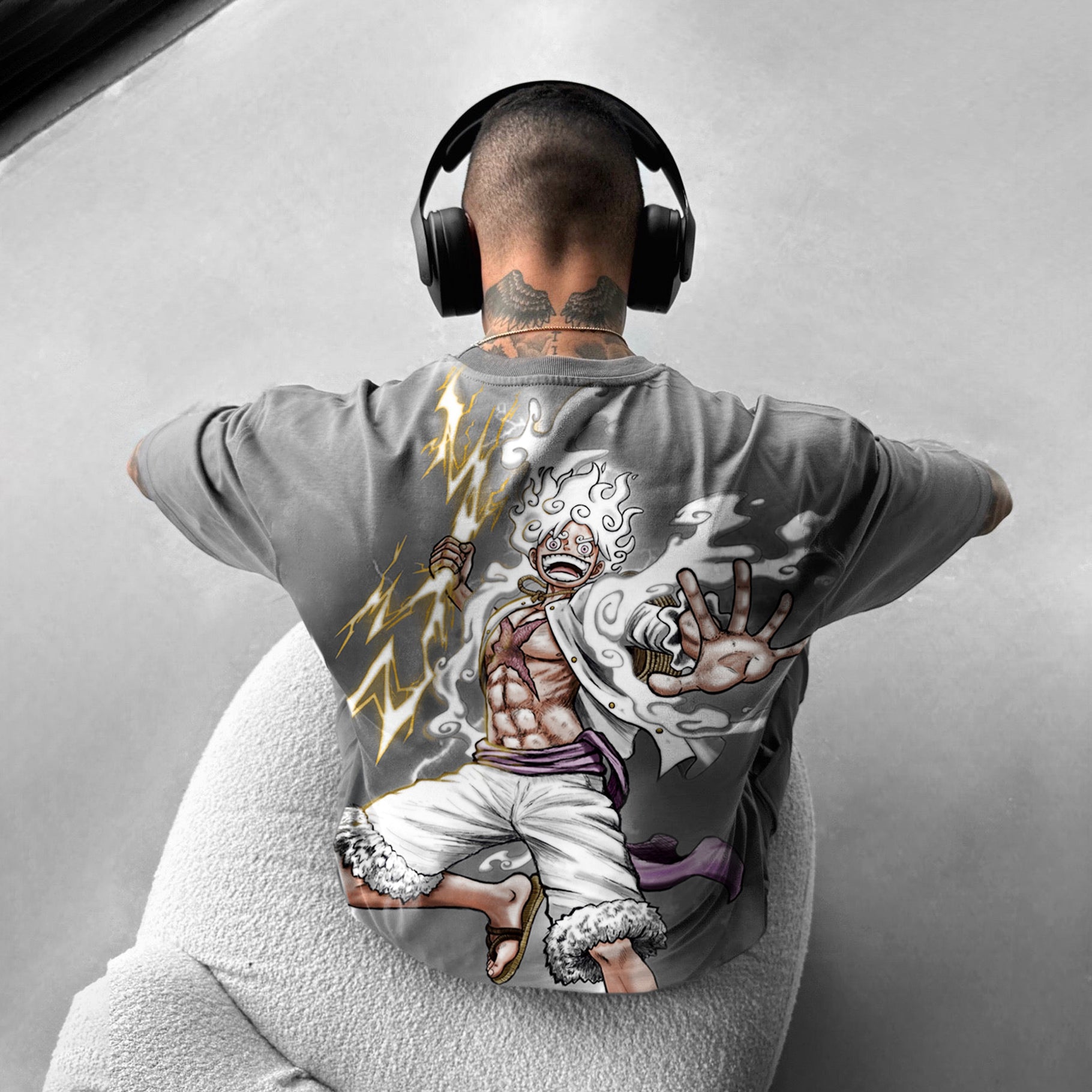 Oversized Casual Anime Print T-shirt