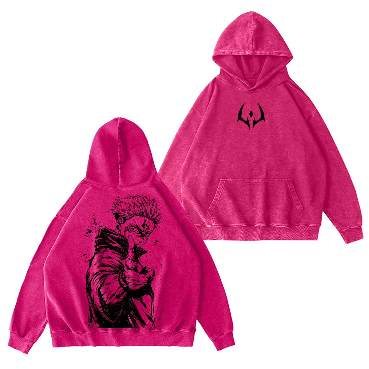 Jujutsu Kaisen Sukuna Washed T-shirt/Crewneck/Hoodie
