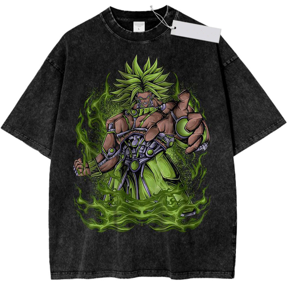 Anime Print Vintage Tee DBZ T-Shirt