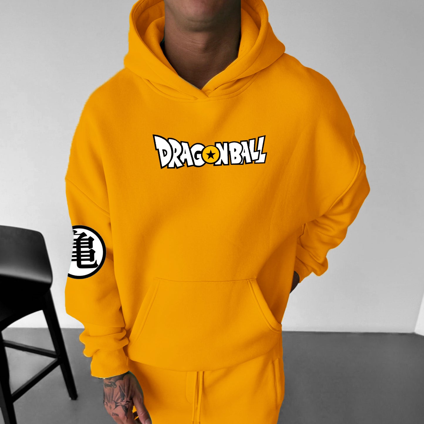 Unisex Oversized Anime Casual Prints Hoodie