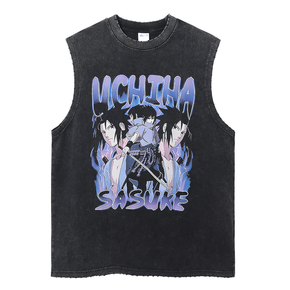 Sasuke Uchiha "Lone Survivor" Vintage Tank Top