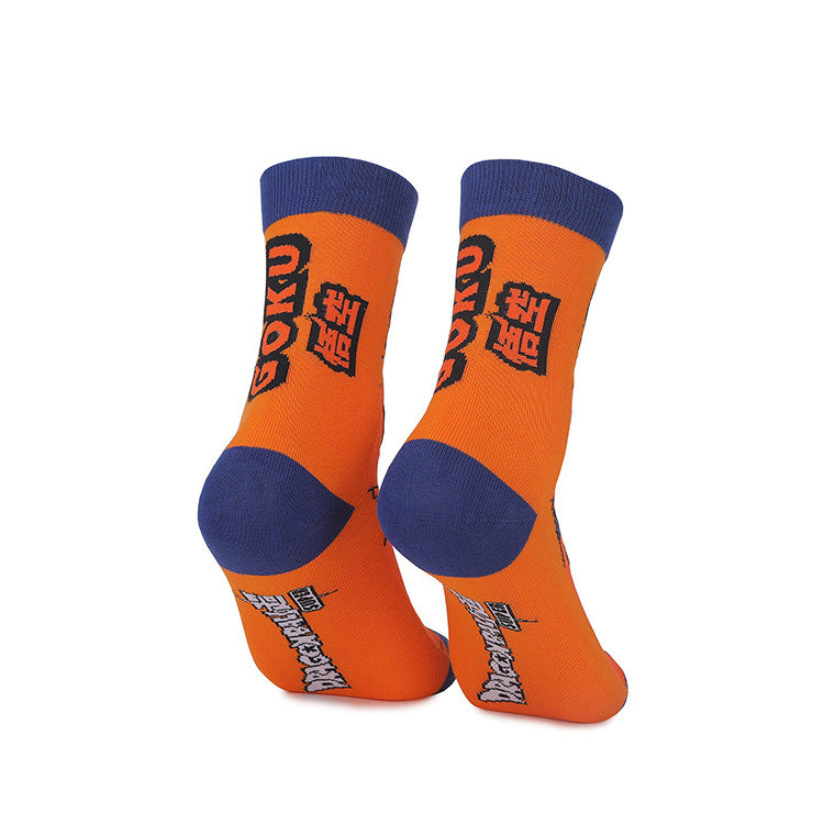 Unisex Anime Mid-tube Cotton Socks Cartoon Trendy Personality Cotton Socks