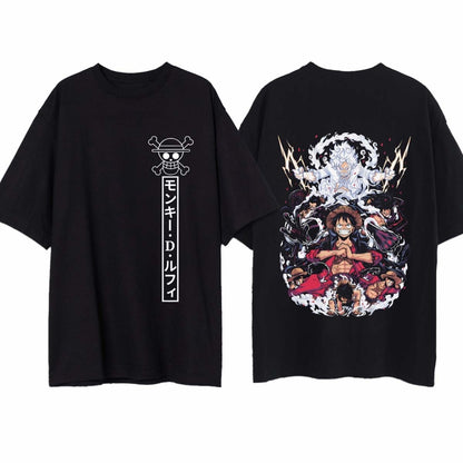 One Piece Luffy All Transformations Anime T-Shirt