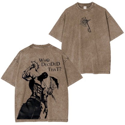 Escanor SevenDeadlySins Vintage Washed Unisex T-Shirt