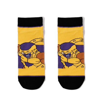 Unisex Anime Mid-tube Cotton Socks Cartoon Short Tube Trendy Personality Cotton Socks