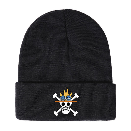 Unisex Pirate One Piece Anime Warm Knitted Hat