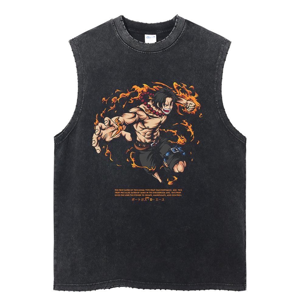 Ace "Fire Fist Ace" Vintage Tank Top