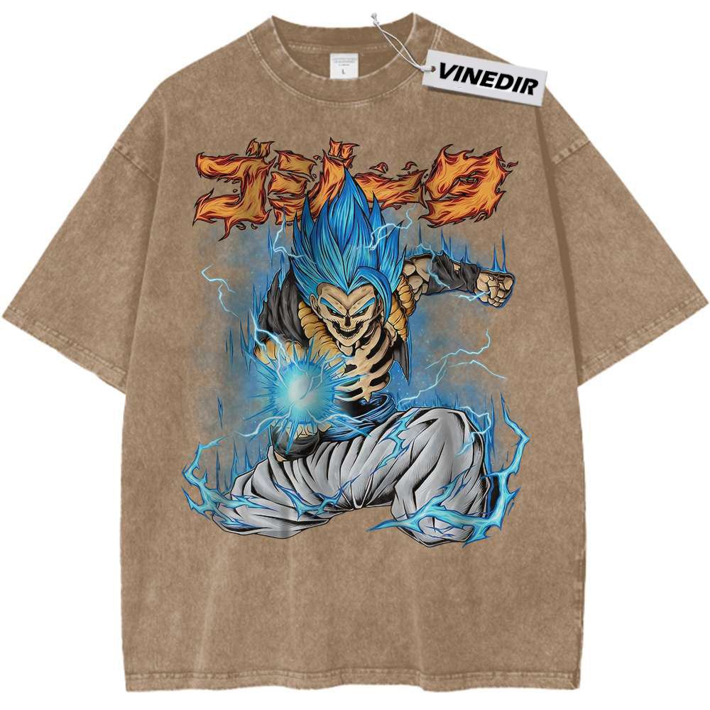 Anime Print Vintage Tee DBZ T-Shirt For Fans