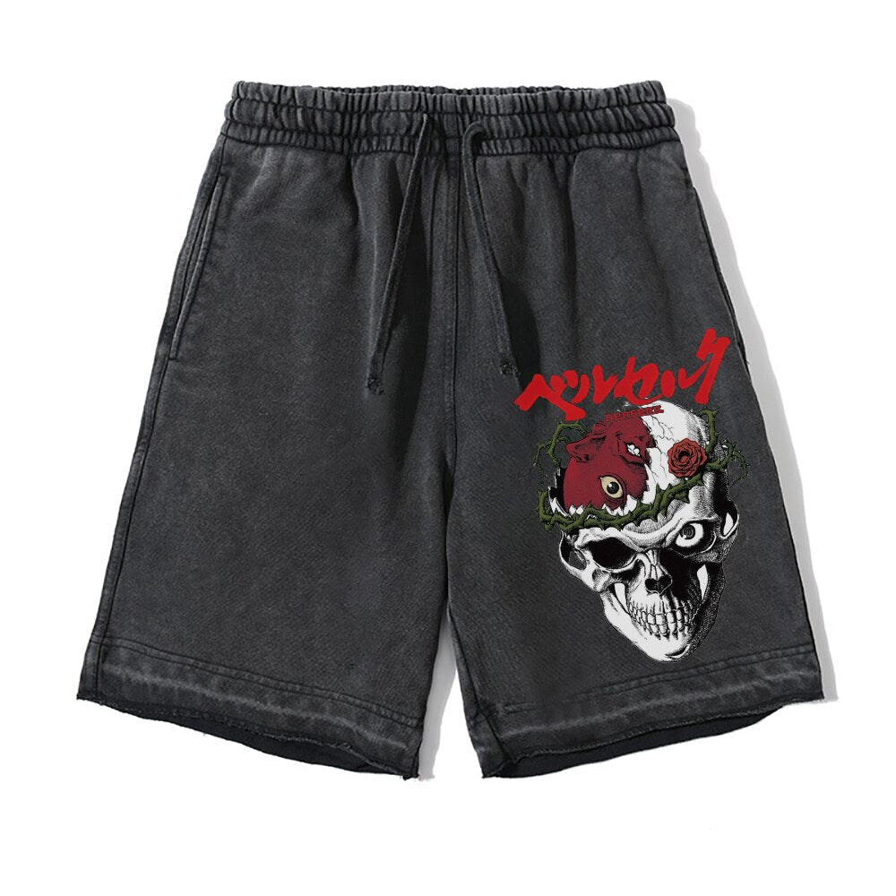 UNDEAD SKULL VINTAGE SHORTS