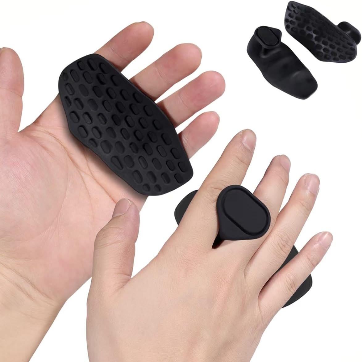 3 Pairs Anti-Slip Workout Grips – Ergonomic Rubber Hand Protectors