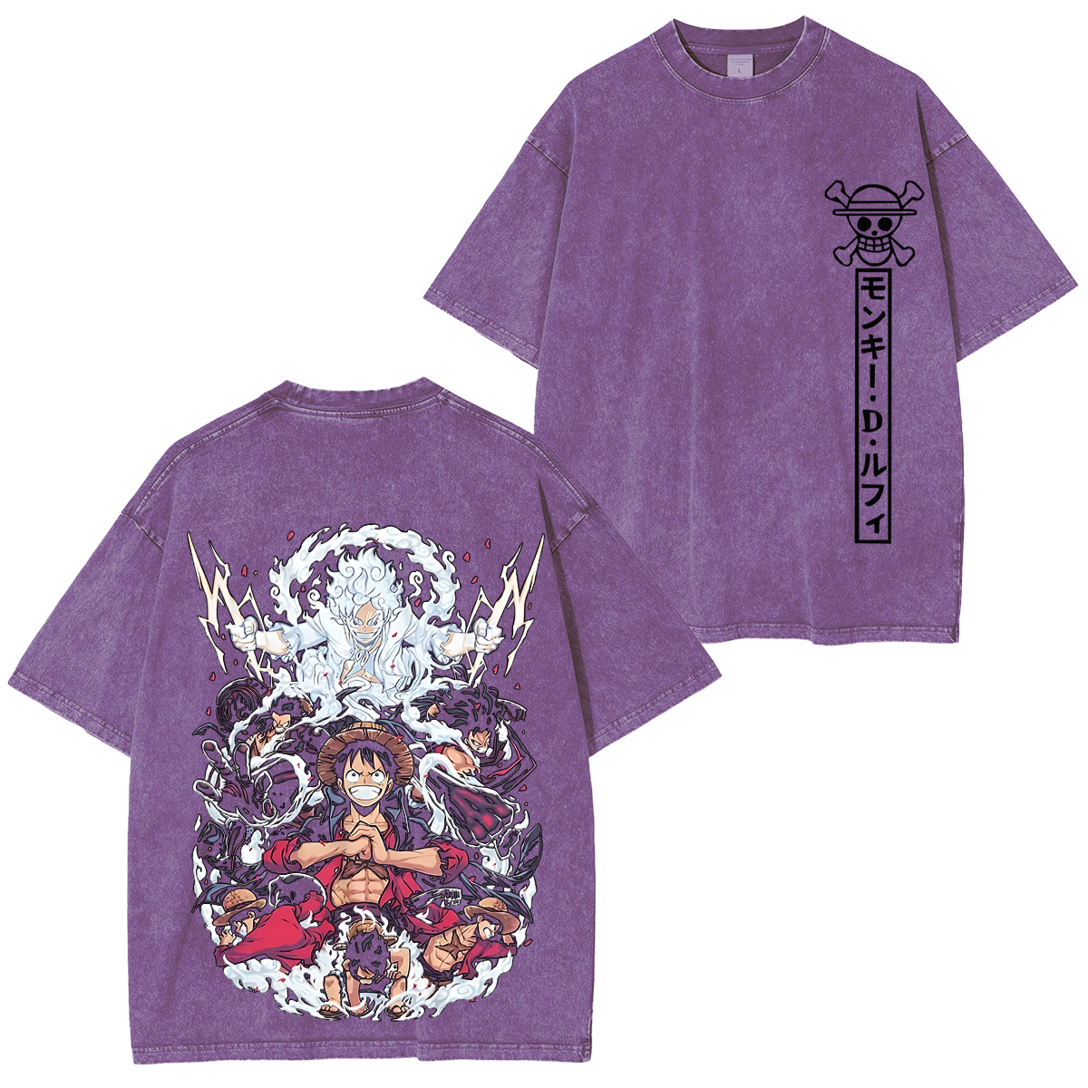 One Piece Luffy All Transformations Anime T-Shirt