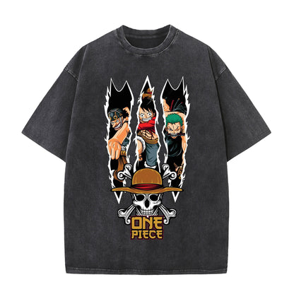 Anime Print Vintage T-Shirt