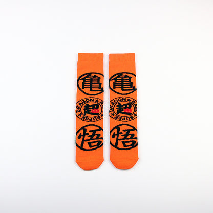 Unisex Anime Mid-tube Cotton Socks Cartoon Trendy Personality Cotton Socks