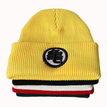 Unisex Anime Embroidered Knitted Beanie