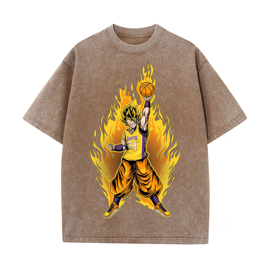 Anime Print Vintage T-Shirt