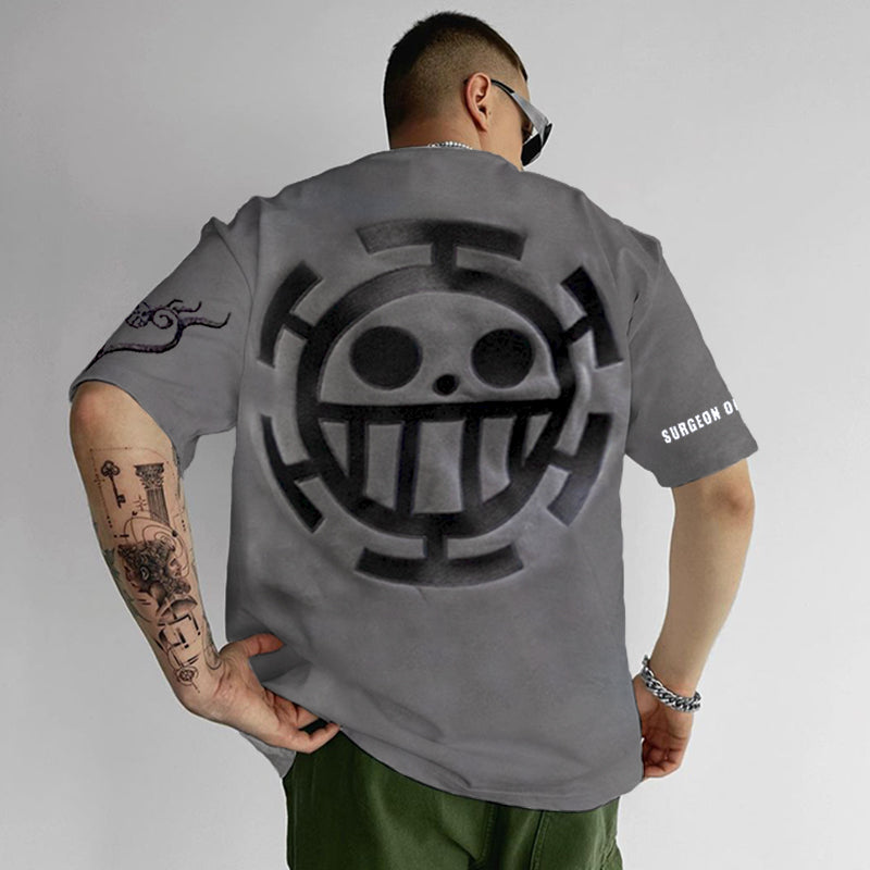 Oversized Anime Printed Casual T-shirt