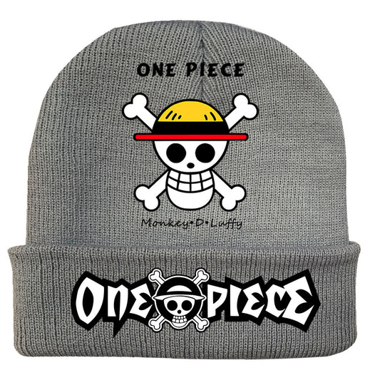 Unisex Pirate One Piece Anime Warm Knitted Hat