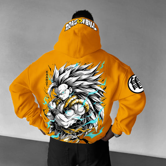 Unisex Oversized Anime Casual Prints Hoodie