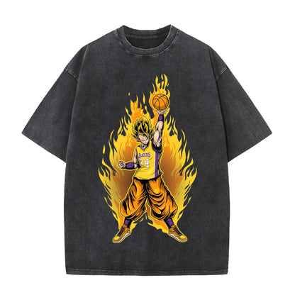 Anime Print Vintage T-Shirt