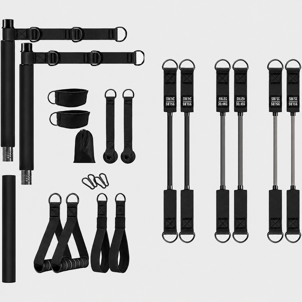 Lp Pilates Bar Kit With Resistance Bands